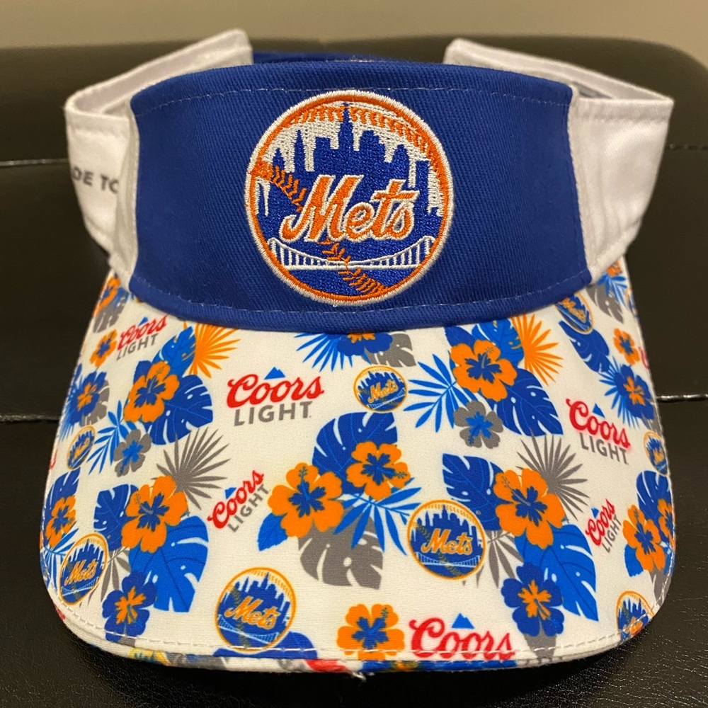 New York Mets Baseball Coors Light Visor Hat Official MLB Genuine Merchandise